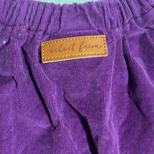 Velvet Fawn Kids Purple Corduroy Skirt